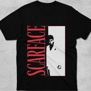 Scarface Black and Red Graphic Tee